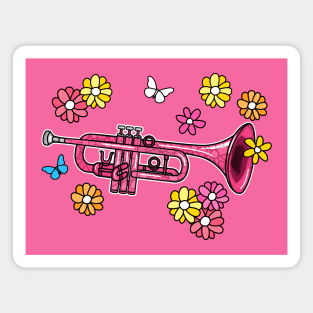 Mothers Day Trumpet Mom Female Brass Musician Magnet